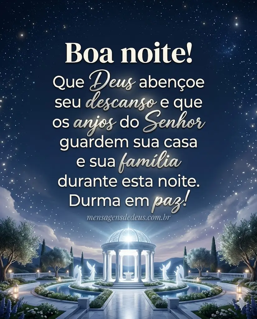 Boa noite bom descanso!