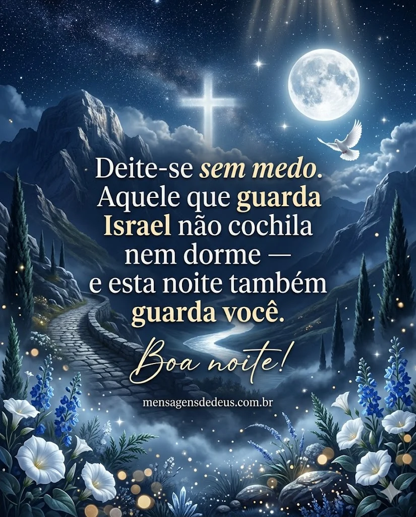 deite sem medo Deus não dorme