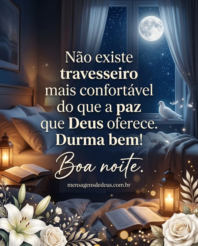 Boa noite com fé em Deus