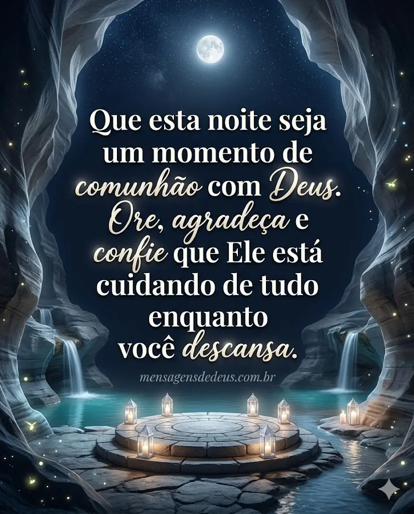 Boa noite com Deus bom descanso!
