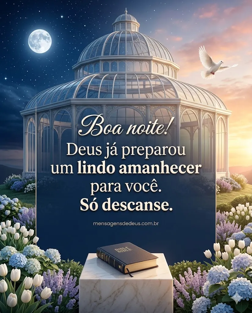 Boa noite! Deus já preparou um lindo amanhecer para você.