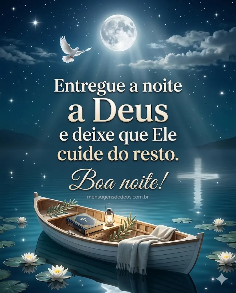 Entregue a noite a Deus e deixe que Ele cuide do resto.