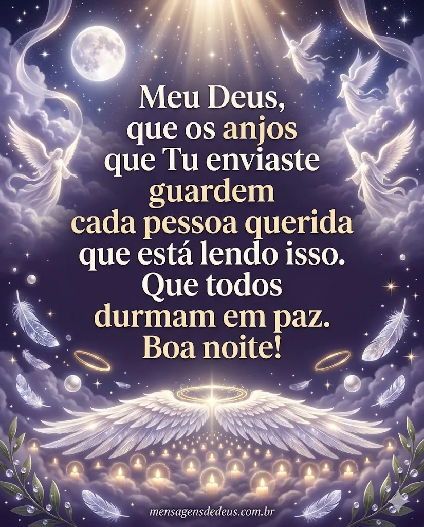 Com Deus em durmo em paz! Boa noite!