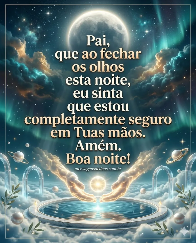 Entrego esta noite em tuas mãos Pai