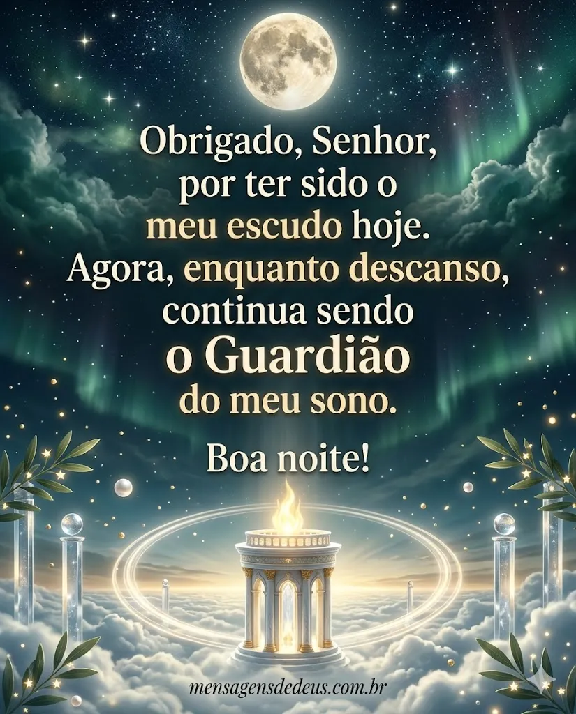 Obrigado Deus por ser meu escudo