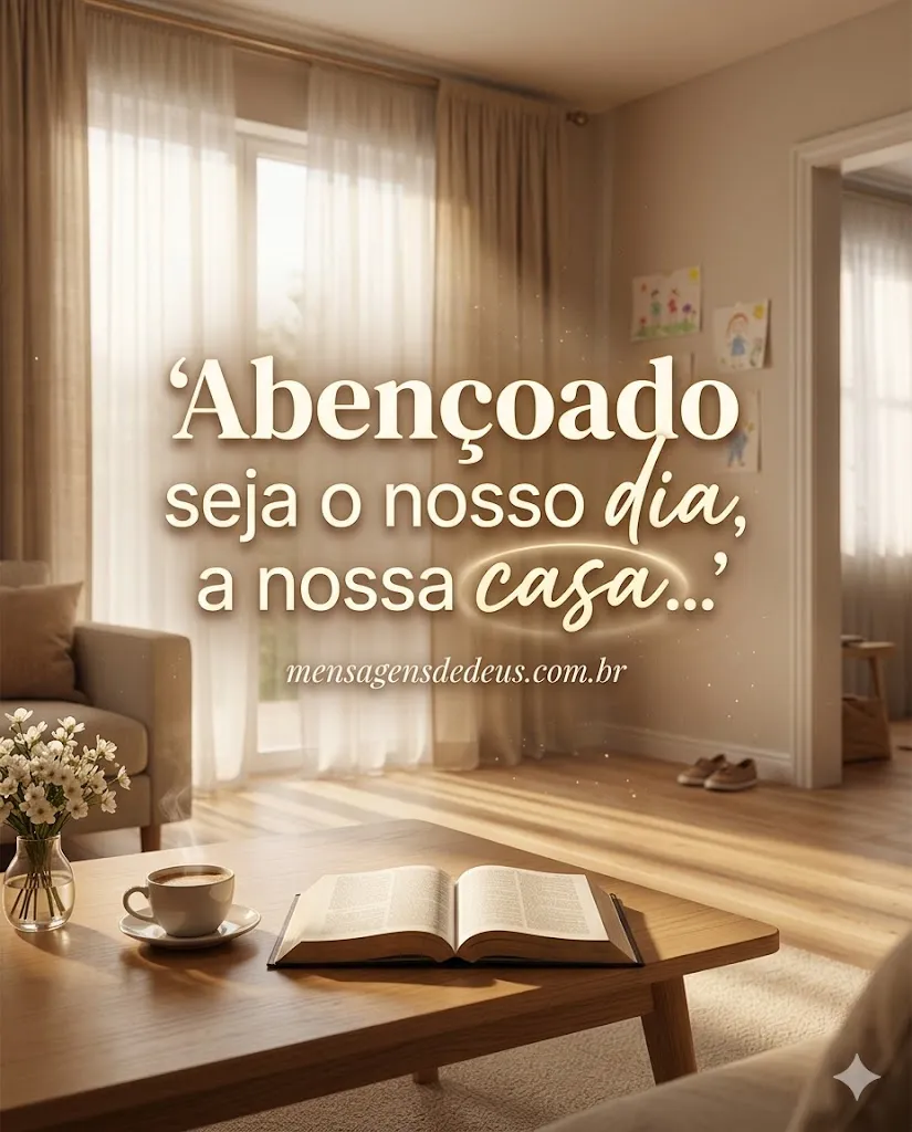 Abençoado seja o nosso dia, a nossa casa, o nosso 