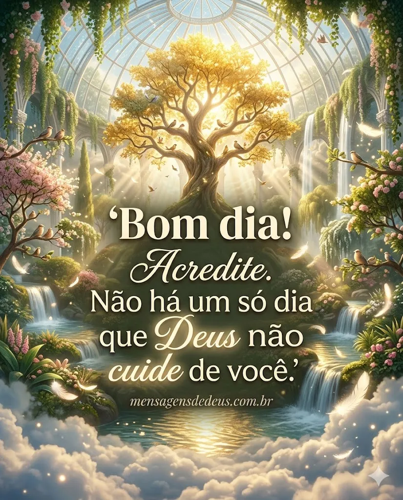 Bom dia! Acredite. Não há um só dia que Deus não c