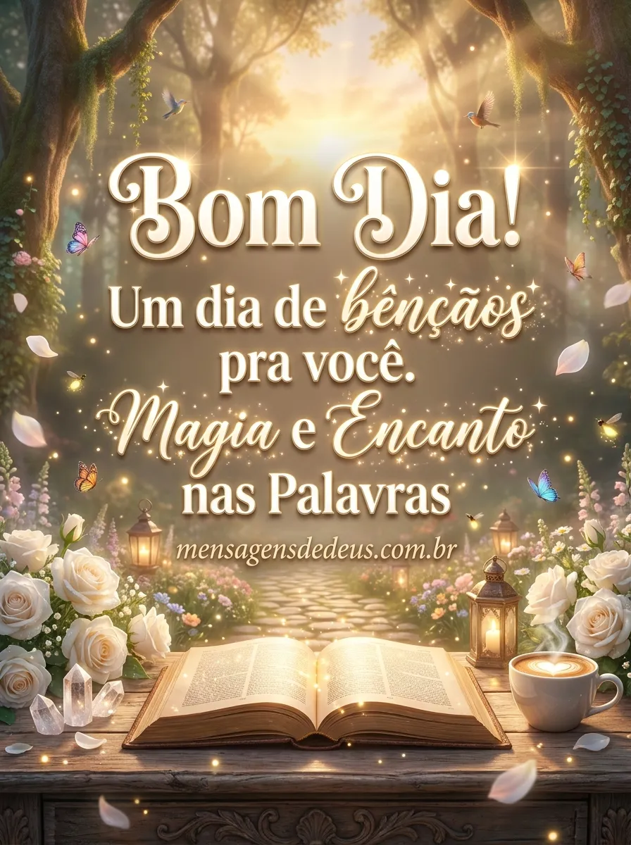 Bom Dia! Um dia de bênçãos pra você. Magia e Encan