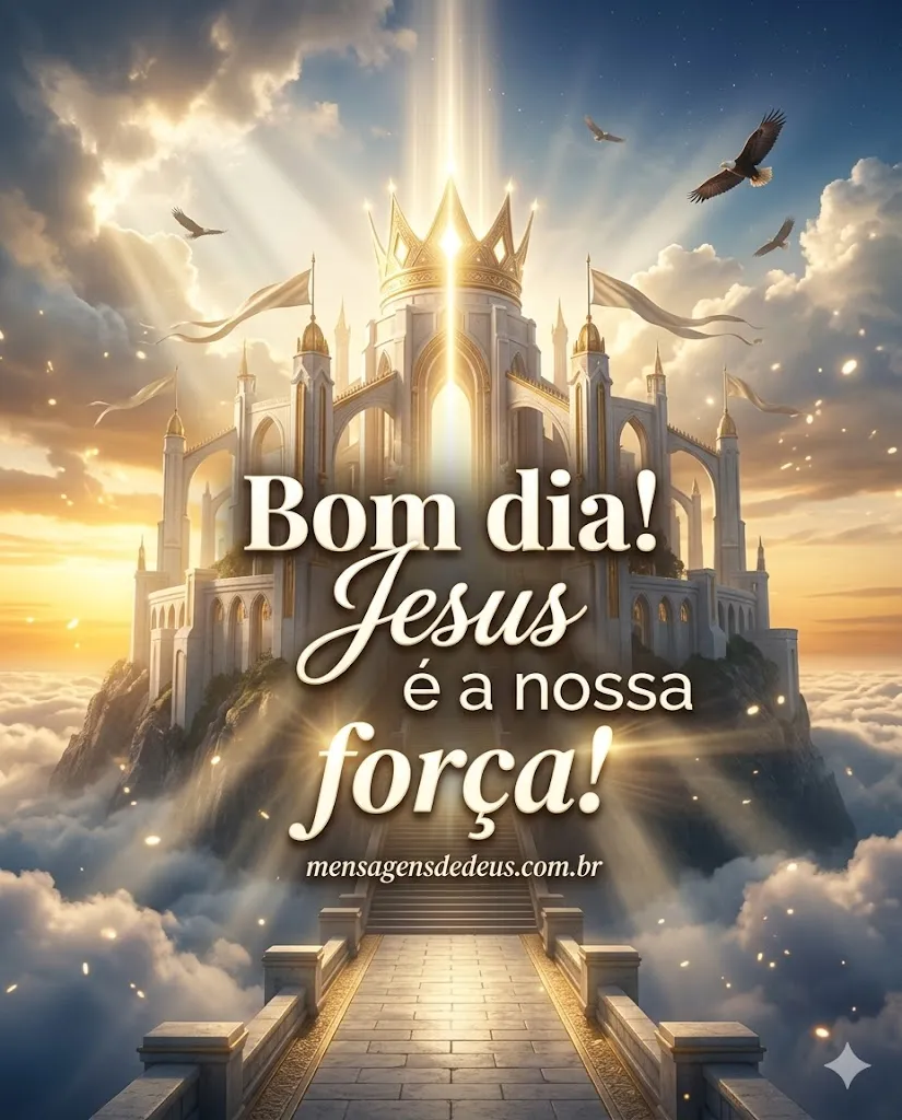 Bom dia! Jesus é a nossa força!