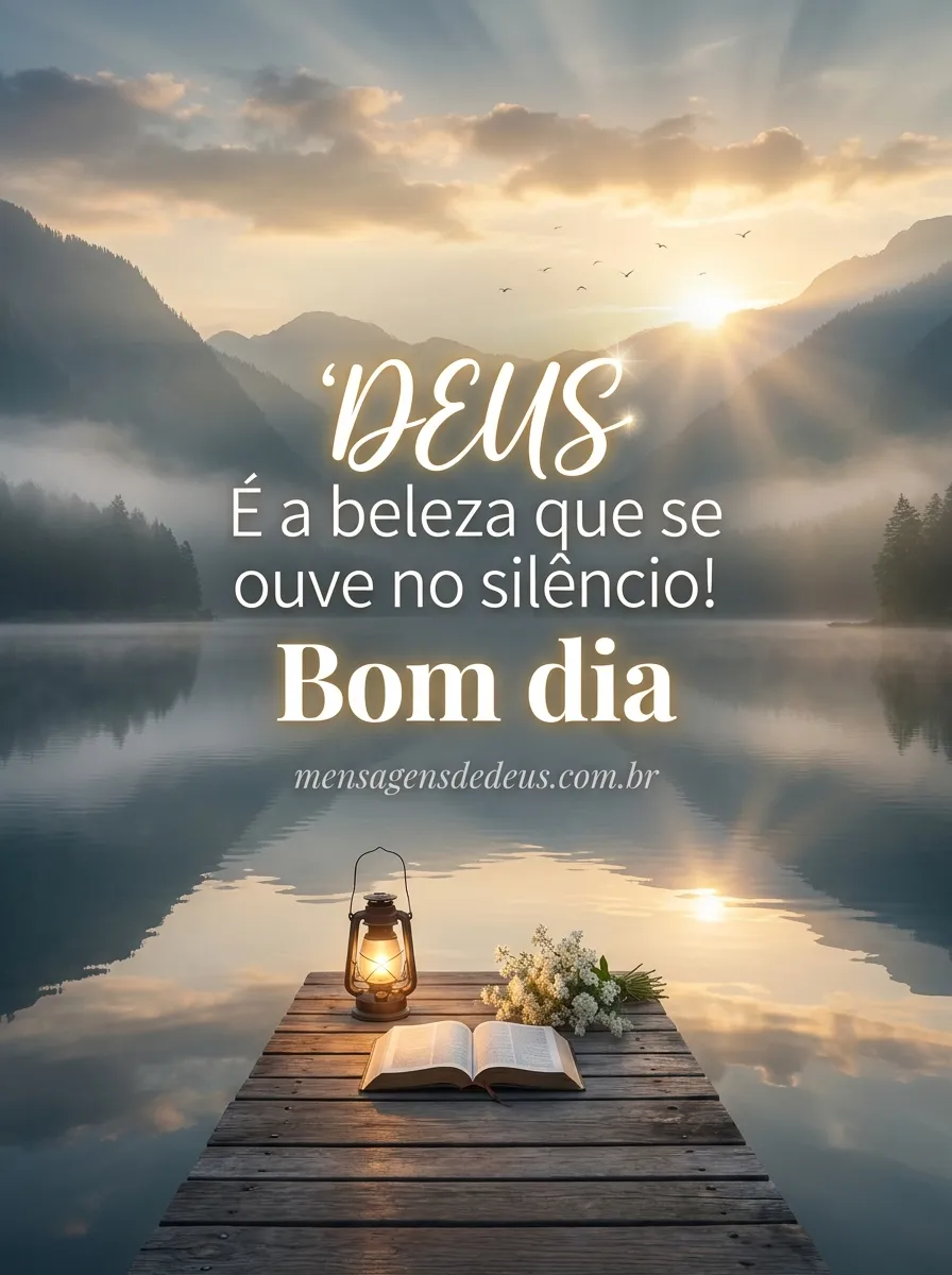 DEUS... É a beleza que se ouve no silêncio! Bom di