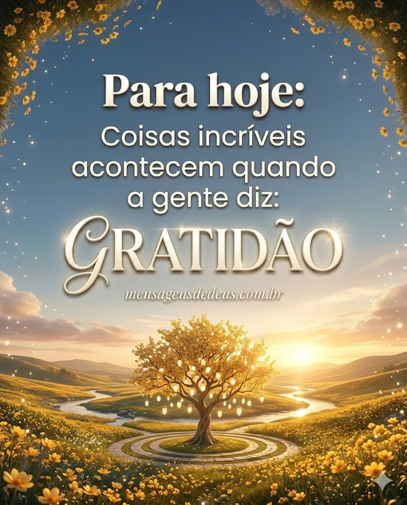 Para hoje: Coisas incríveis acontecem quando a gen