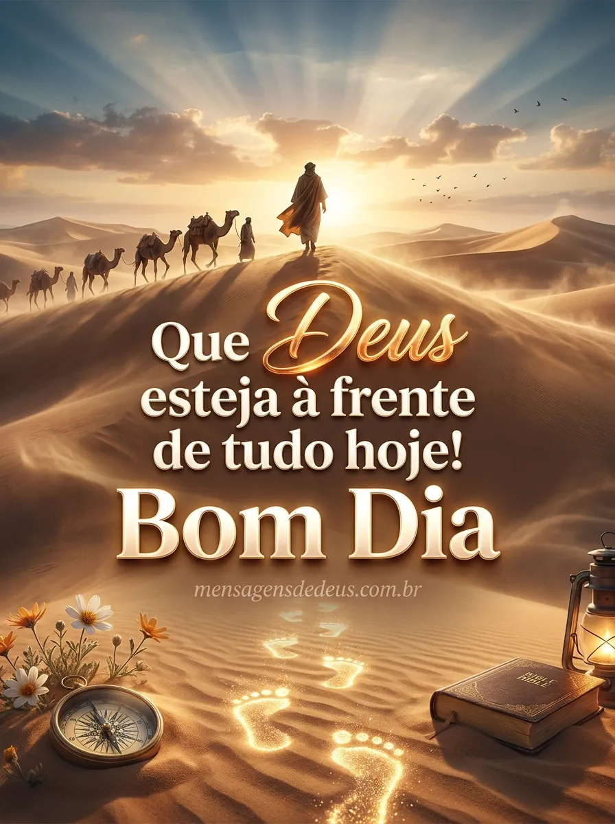 Que Deus esteja a frente de tudo hoje! Bom Dia