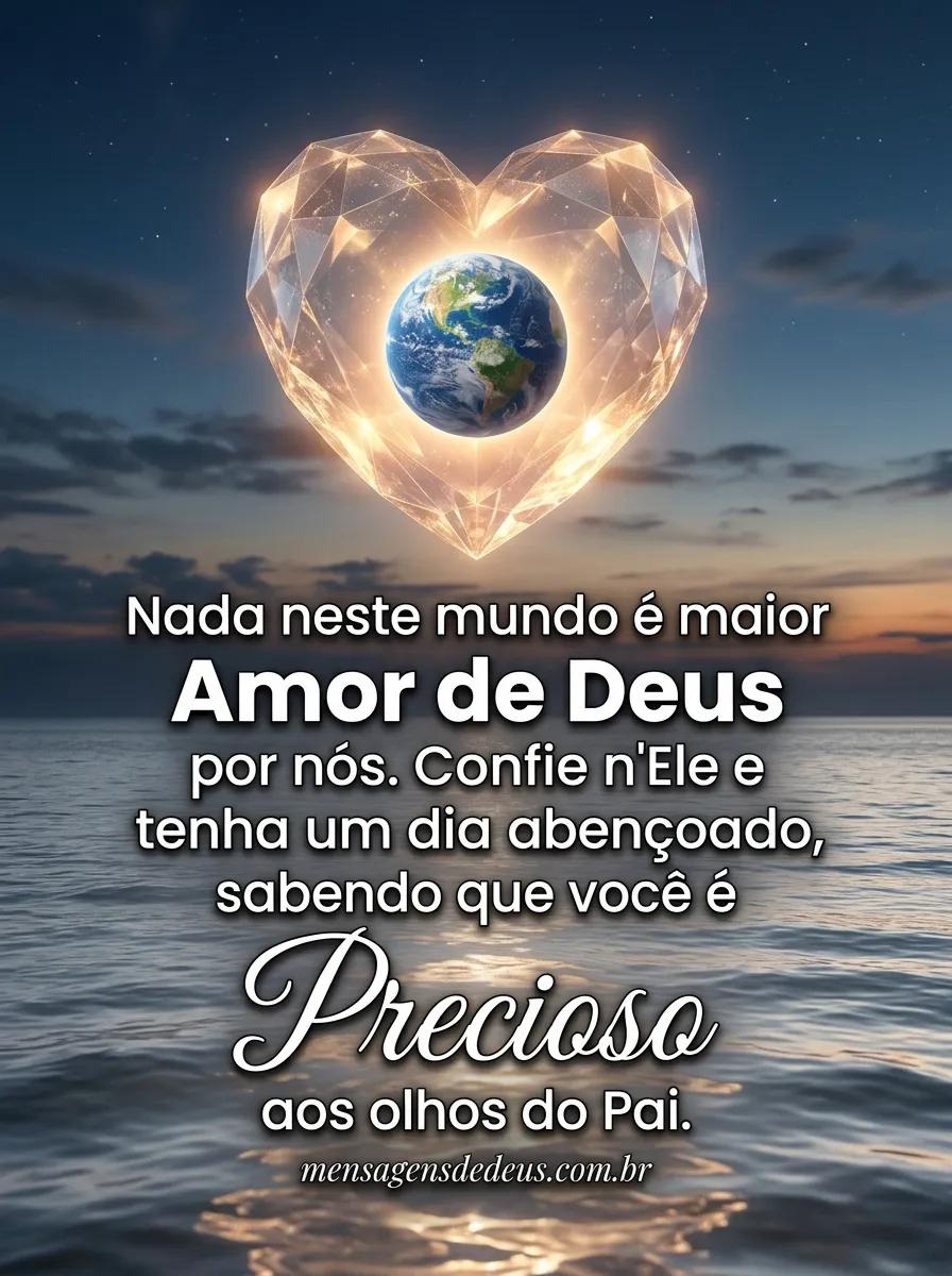 Nada neste mundo é maior que o amor de Deus por nós