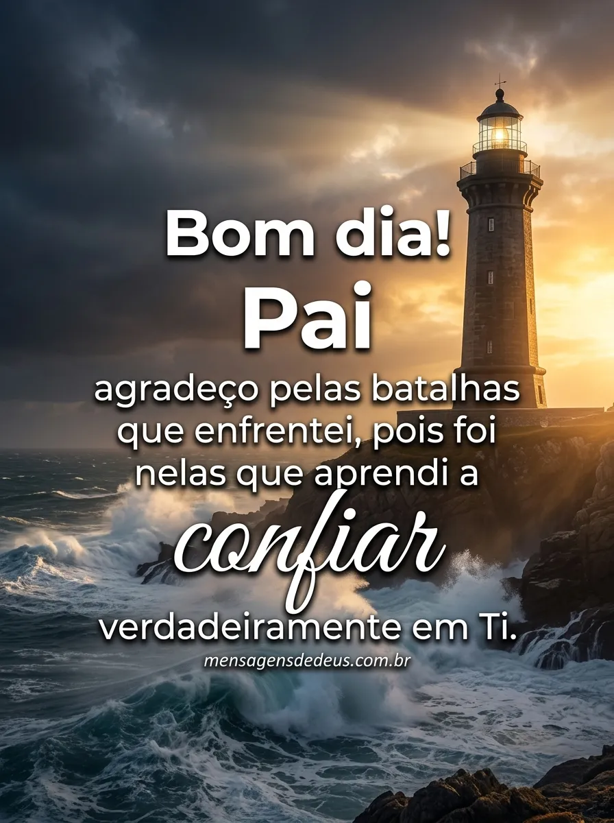 Mensagem de bom dia com Deus paz e leveza