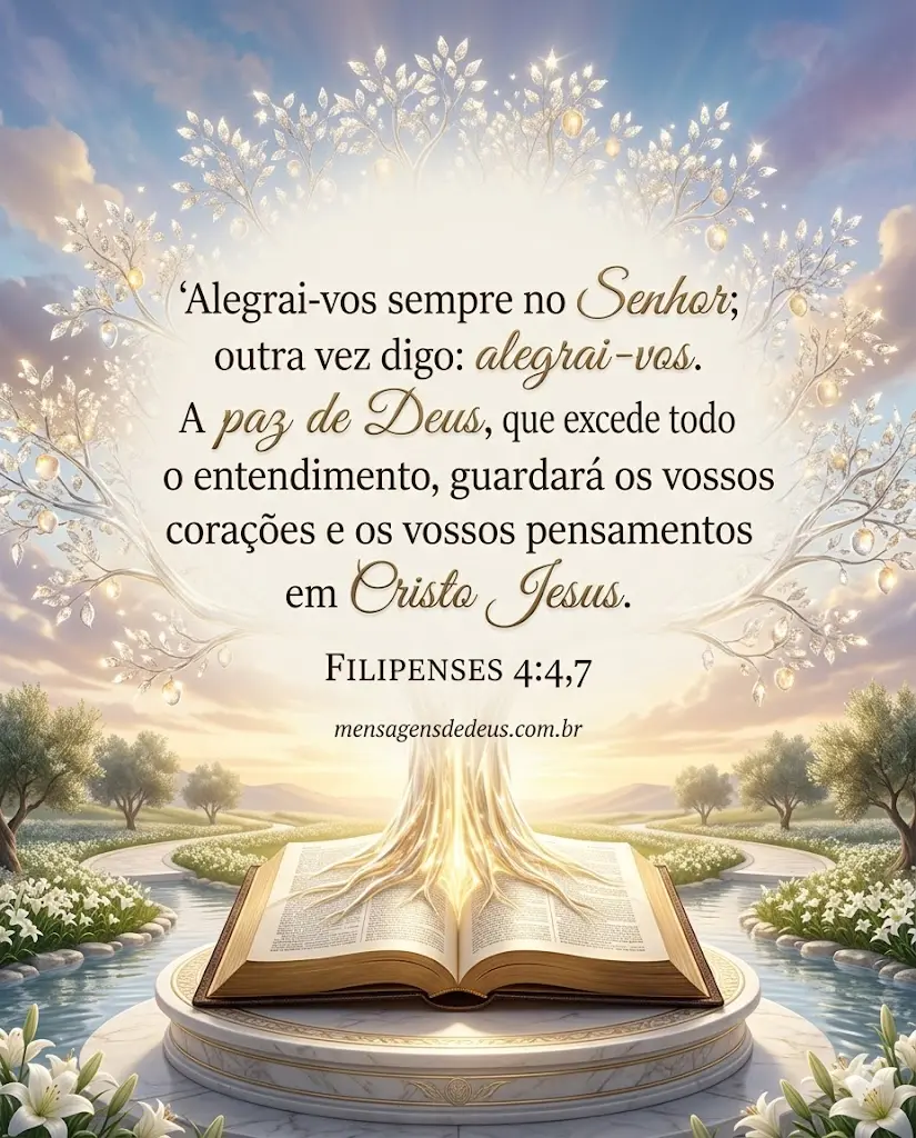 Frase Bíblica Romanos 8:28 - Sabemos que todas as coisas cooperam para o bem daqueles que amam a Deus.